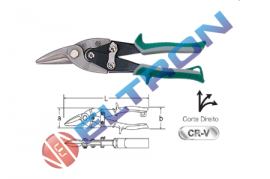 Tesoura Aviação Corte Direito ST93102ST 10" CR-V Sata